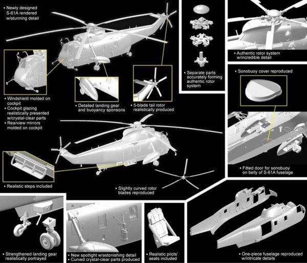 Dragon 5111 S-61A SeaKing &quot;Antracticia Observation&quot; 1/72