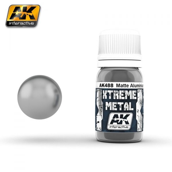 AK Interactive AK488 XTREME METAL MATTE ALUMINIUM 30ml