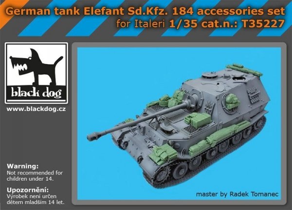 Black Dog T35227 German tank Elefant Sd.Kfz 184 accessories set 1/35