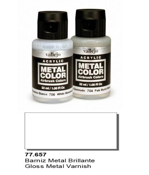 Vallejo 77657 Metal Color- Gloss Metal Varnish 32ml