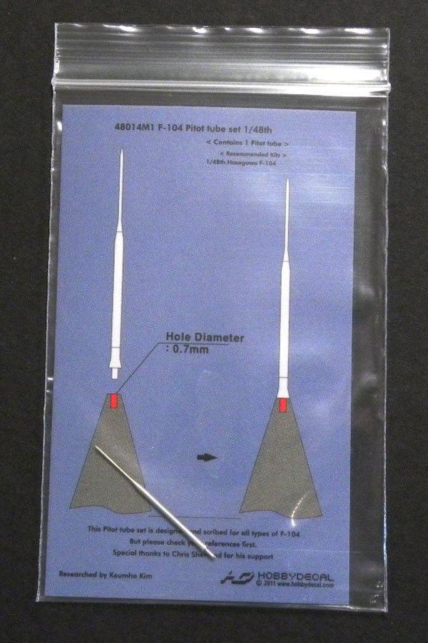 HobbyDecal MT48014V1 F-104 Pitot tube set 1/48