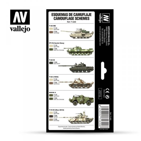 Vallejo 71620 Cold War &amp; Modern Russian Desert Patterns 8x17ml