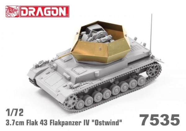 Dragon 7535 3.7cm FlaK 43 Flakpanzer IV &quot;Ostwind&quot; 1/72