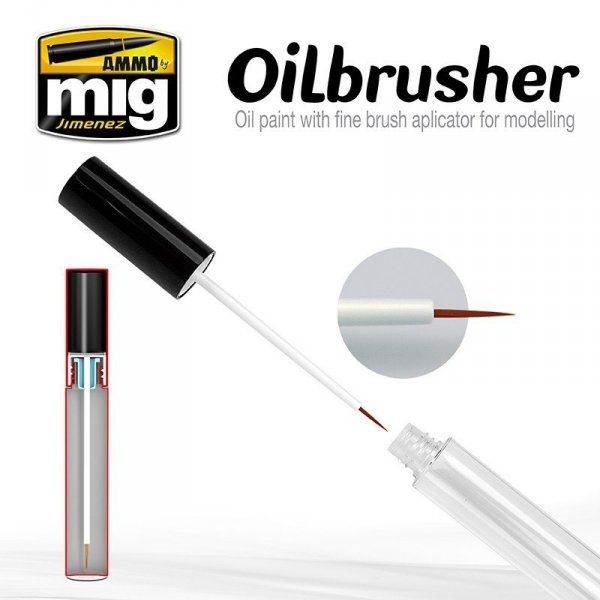 AMMO of Mig Jimenez 3522 Oilbrusher Medium Soil