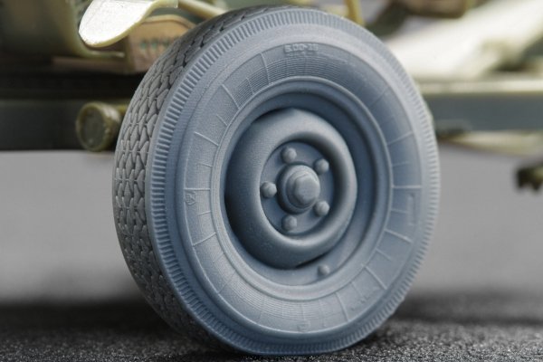 ScaleX WM 35010C ZU 23-2 Ordinary and sagged wheel set (for Trumpeter) 1/35