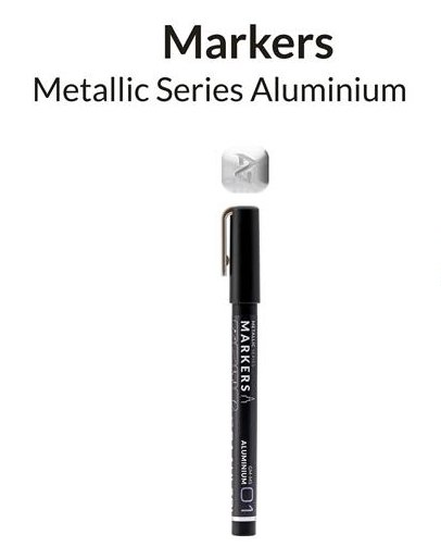 Gaahleri 45114 Metallic Series Marker Aluminium