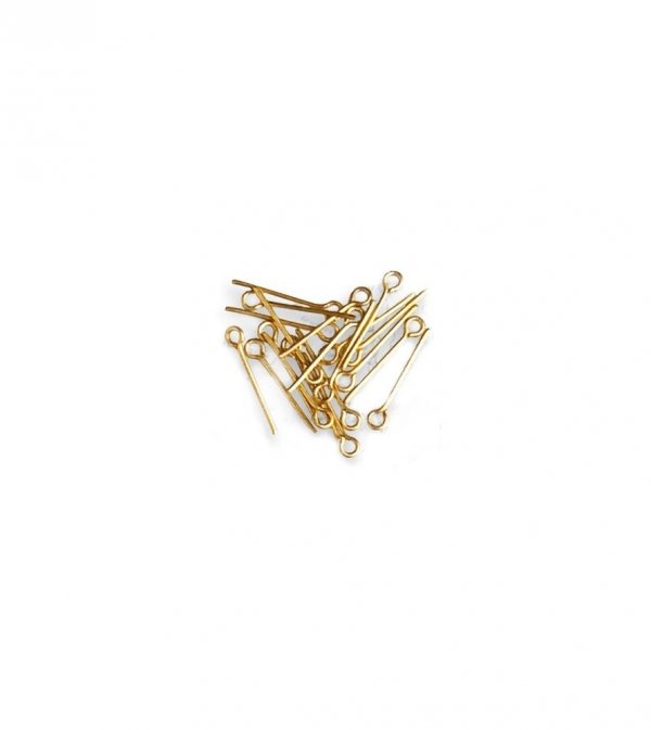 ARTESANIA LATINA 8606 Szpilki mosiężne z oczkami / Brass pins with eyelets - 15 mm 60 szt