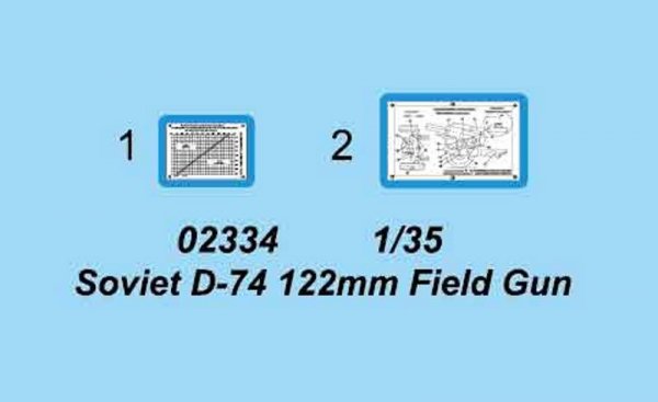 Trumpeter 02334 Soviet D-74 122mm Field Gun (1:35)