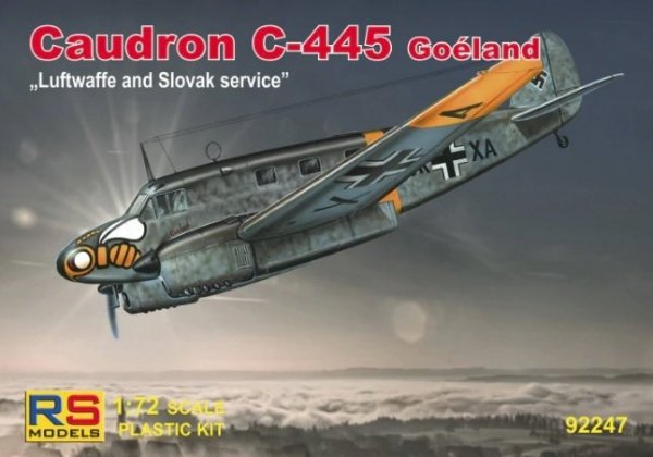 RS Models 92247 Caudron C-445 Goeland &quot;Luftwaffe and Slovak service&quot; 1/72