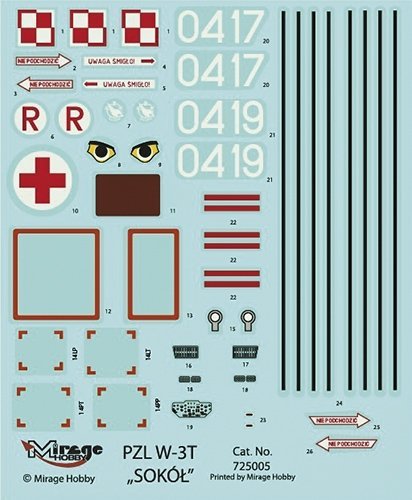 Mirage Hobby 725055 PZL W-3T Sokół  1/72