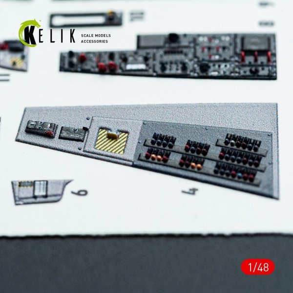 Kelik K48116 F-106A Delta Dart - interior 3D decals for Trumpeter kit (1/48)