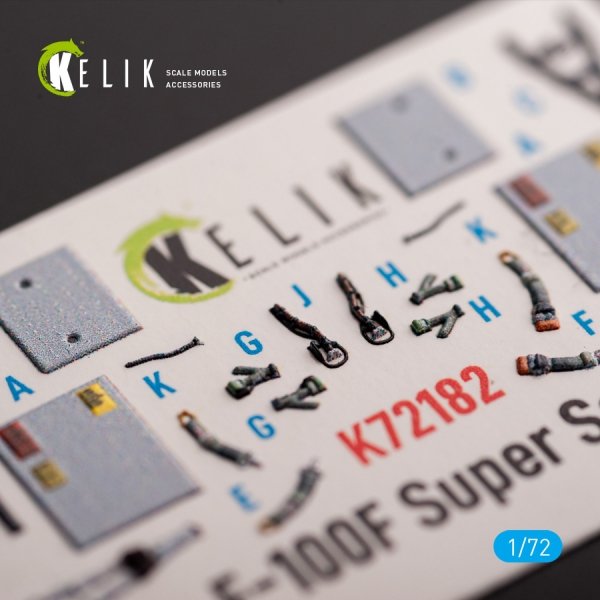 Kelik K72182 F-100F - interior 3D decals for Trumpeter kit (1/72)