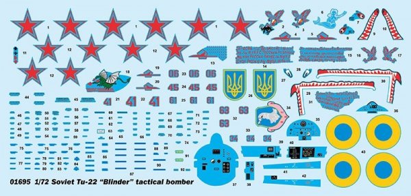 Trumpeter 01695 Soviet Tu-22 &quot;Blinder&quot; tactical bomber 1/72