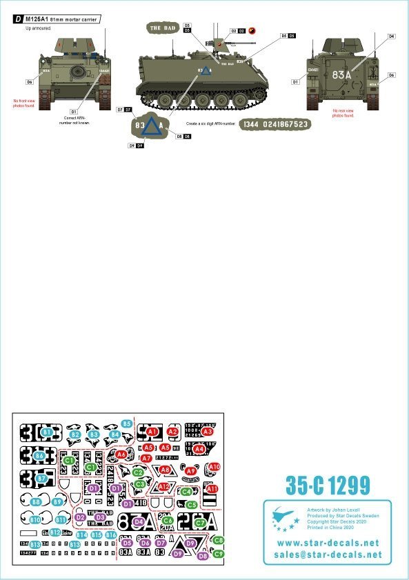 Star Decals 35-C1299 Australia in Vietnam 2 1/35