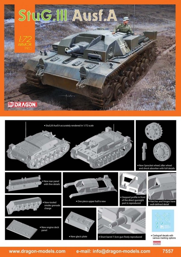 Dragon 7557 StuG.III Ausf.A 1/72