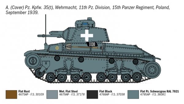 Italeri 7084 Pz. Kpfw. 35(t) 1/72