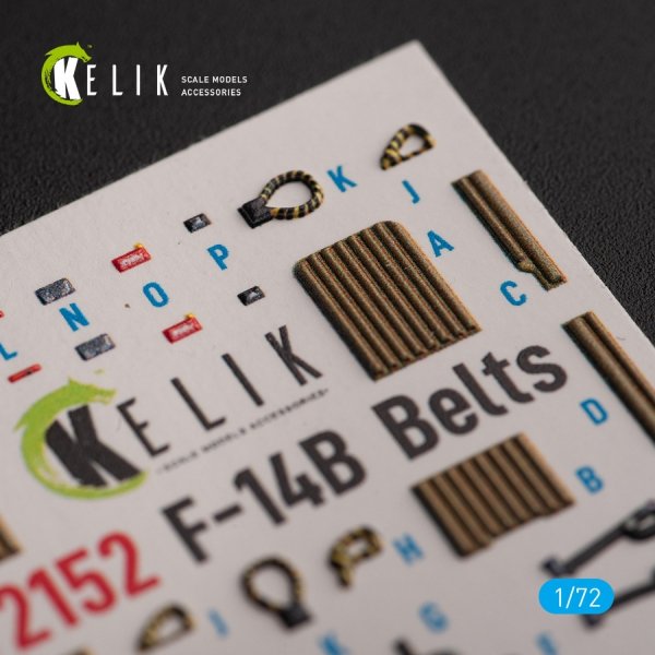 KELIK K72152 F-14B - interior 3D decals for GWH kit 1/72
