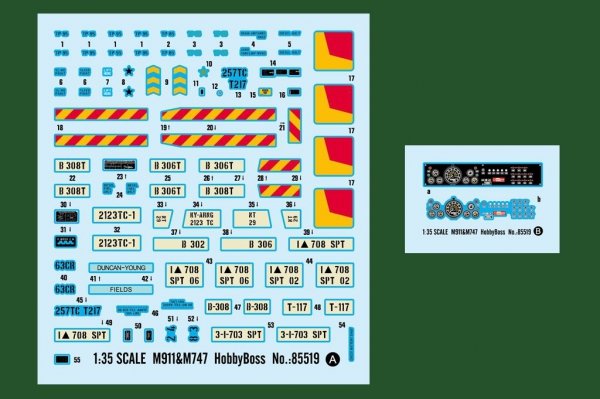 Hobby Boss 85519 M911 C-HET w/m747 Heavy Equipment Semi-Trailer (1:35)