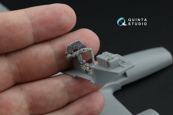 Quinta Studio QD48641 P-38G Lightning 3D-Printed &amp; coloured Interior on decal paper ( Hasegawa ) 1/48