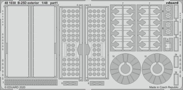 Eduard 481030 B-25D exterior 1/48 REVELL