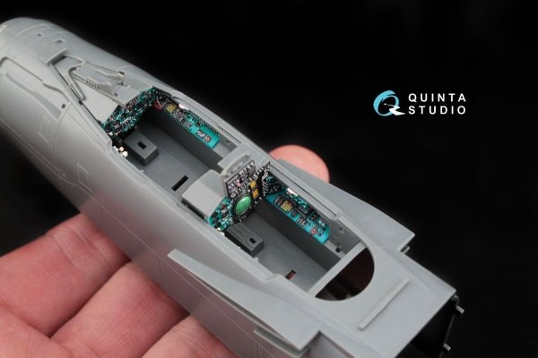 Quinta Studio QD48027 MiG-31B 3D-Printed &amp; coloured Interior on decal paper (for AMK kit) 1/48
