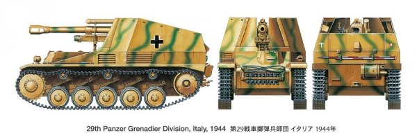 Tamiya 35358 German Self-Propelled Howitzer Wespe Italian Front (1:35)