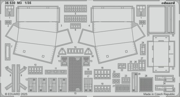Eduard 36530 M3 detail set I LOVE KIT 1/35
