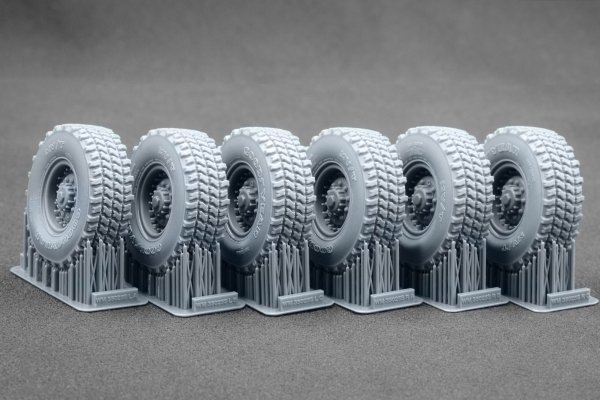 ScaleX WM 35025S Himars CTIS Sagged wheel set (for Foreart) 1/35