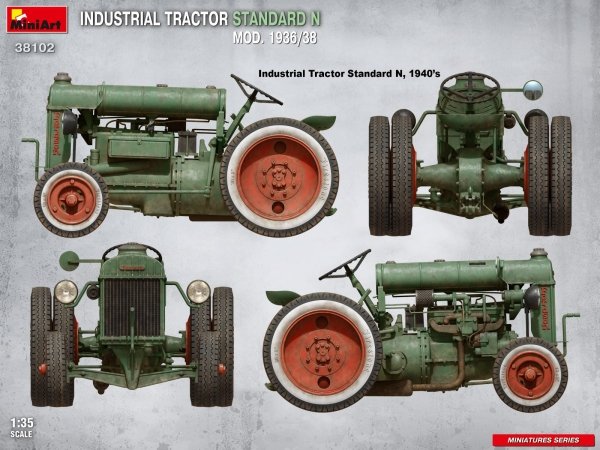 MiniArt 38102 INDUSTRIAL TRACTOR STANDARD N MOD. 1936/38 1/35