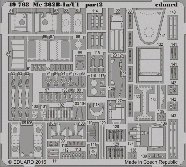 Eduard 49768 Me 262B-1a/ U1 HOBBY BOSS 1/48