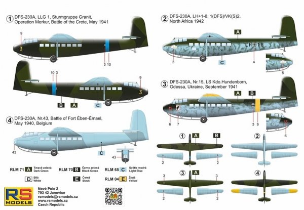 RS Models 92309 DFS-230A "Operation Merkur" 1/72