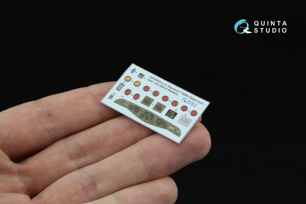 Quinta Studio QD+35066 U.S. Diamond T 968A Cargo truck (open cab) 3D-Printed &amp; coloured Interior on decal paper (Mirror Models) (with 3D-printed resin parts) 1/35