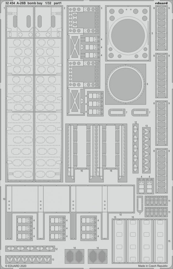 Eduard BIG33120 A-26B Invader part II HOBBY BOSS 1/32