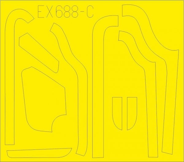 Eduard EX688 B-17G antiglare panels  (VE production) 1/48 HKM