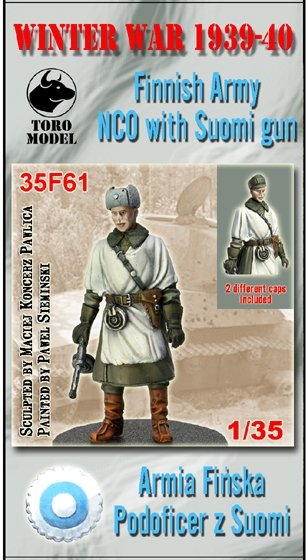 Toro 35F61 Wojna Zimowa 1939-40 - Armia Fińska - Podoficer z pm Suomi 1/35