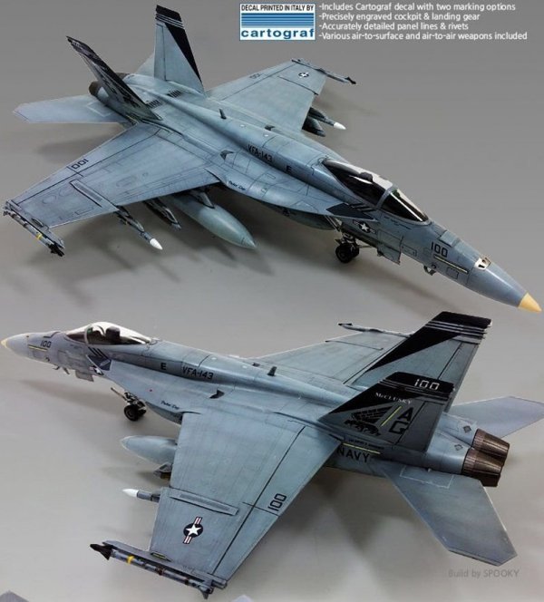  Academy 12547 USN F/A-18E VF-143 &quot;Pukin Dogs&quot; (1:72)