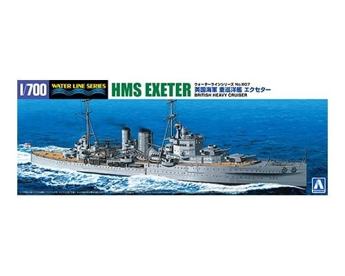 Aoshima 06754 BRITISH HEAVY CRUISER EXETER 1/700