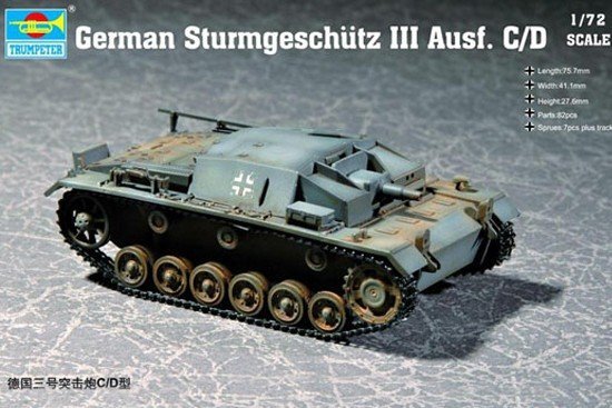 Trumpeter 07257 German Sturmgeschutz III Ausf. C/D (1:72)