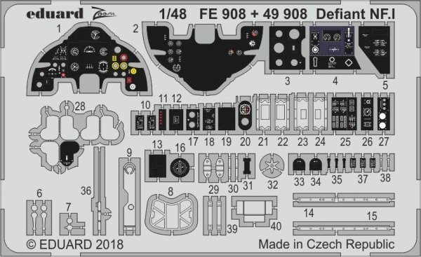 Eduard FE908 Defiant NF. I AIRFIX 1/48