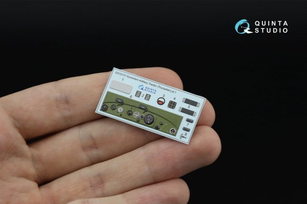 Quinta Studio QD+35157 Komintern Artillery Tractor 3D-Printed &amp; coloured Interior on decal paper (Trumpeter) (with 3D-printed resin parts) 1/35