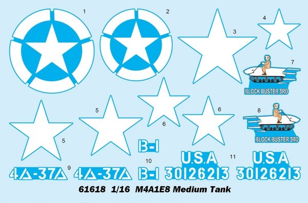I Love Kit 61618 M4A1E8 Medium Tank 1/16