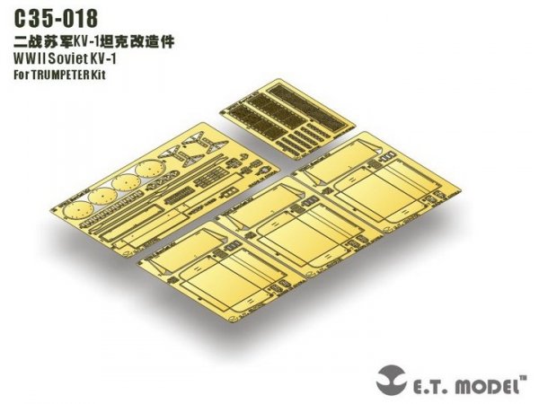 E.T. Model C35-018 WWII Soviet KV-1 For TRUMPETER Kit 1/35