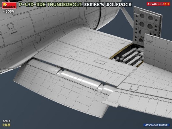 MiniArt 48034 P-47D-11RE Thunderbolt. Zemke's Wolfpack.  Advanced Kit  1/48