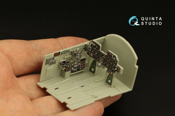 Quinta Studio QD32136 P-47D Razorback 3D-Printed &amp; coloured Interior on decal paper (Trumpeter) 1/32