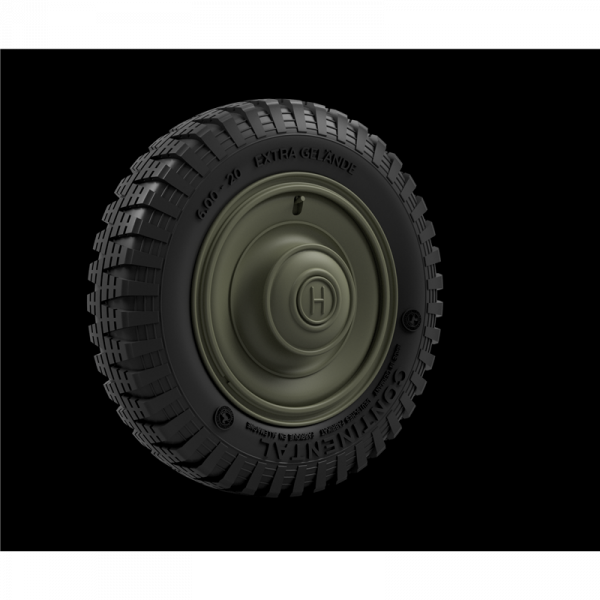 Panzer Art RE35-828 Horch V8 type 830R Road wheels (Continental) 1/35