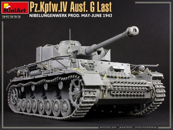 MiniArt 35333 Pz.Kpfw.IV Ausf. G Last/Ausf. H Early. NIBELUNGENWERK PROD. MAY-JUNE 1943. 2 IN 1 INTERIOR KIT 1/35