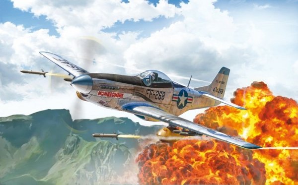 Italeri 1452 North American F-51D Mustang Korean War 1/72