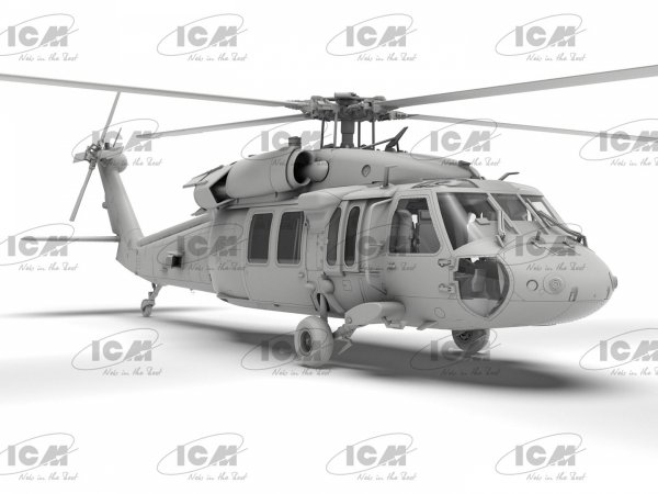 ICM 48361 UH-60A Black Hawk US Military Transport Helicopter 1/48
