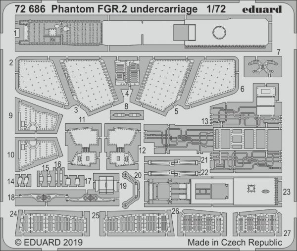 Eduard 72686 Phantom FGR.2 undercarriage AIRFIX 1/72