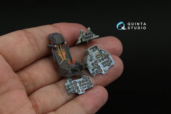 Quinta Studio QD+48409 Su-17UM3 3D-Printed &amp; coloured Interior on decal paper (Hobby Boss) (with 3D-printed resin parts) 1/48